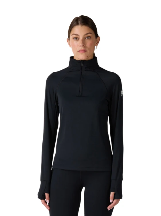 Bluza damska Rossignol Half Zip First Layer Black