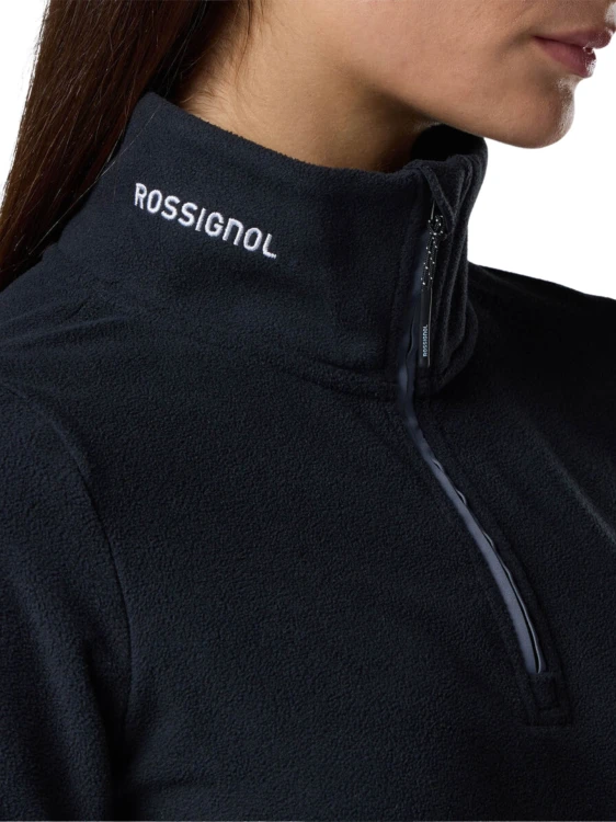 Bluza damska Rossignol Quarter Zip Polar Fleece Black