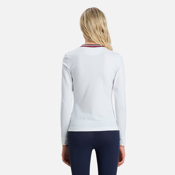 BLUZA DAMSKA TOMMY HILFIGER x ROSSIGNOL W CREWNECK BRIGHT WHITE