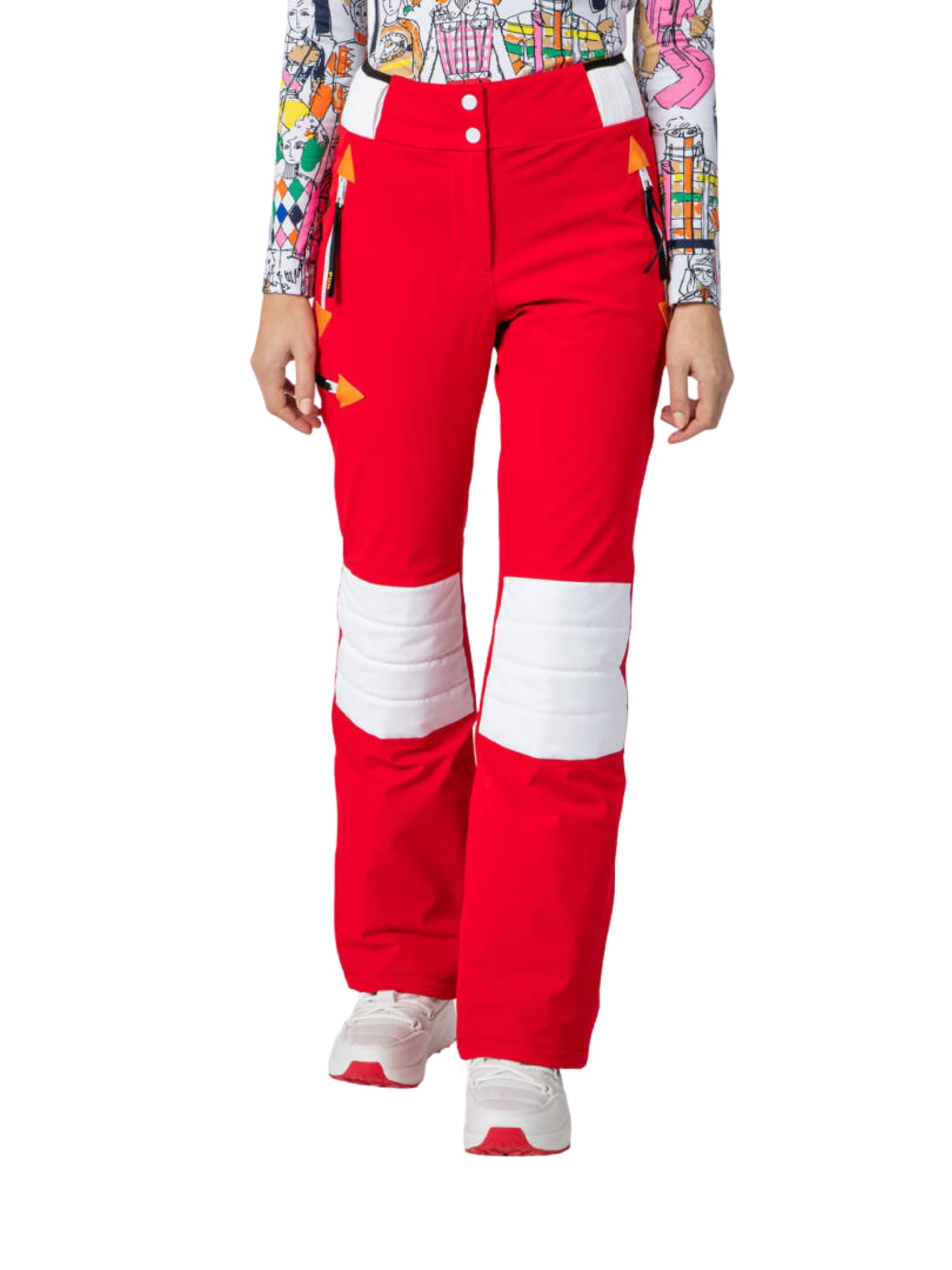 Spodnie Narciarskie Rossignol JCC damskie W Pilot STR Pant czerwone