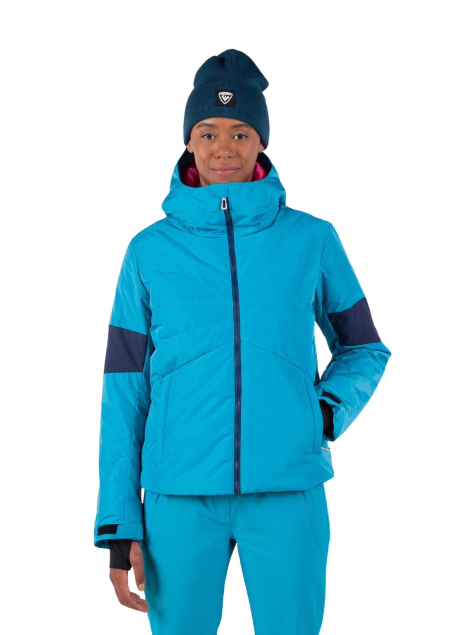 Kurtka Narciarska Rossignol damska W Wispile puffy JKT niebieska