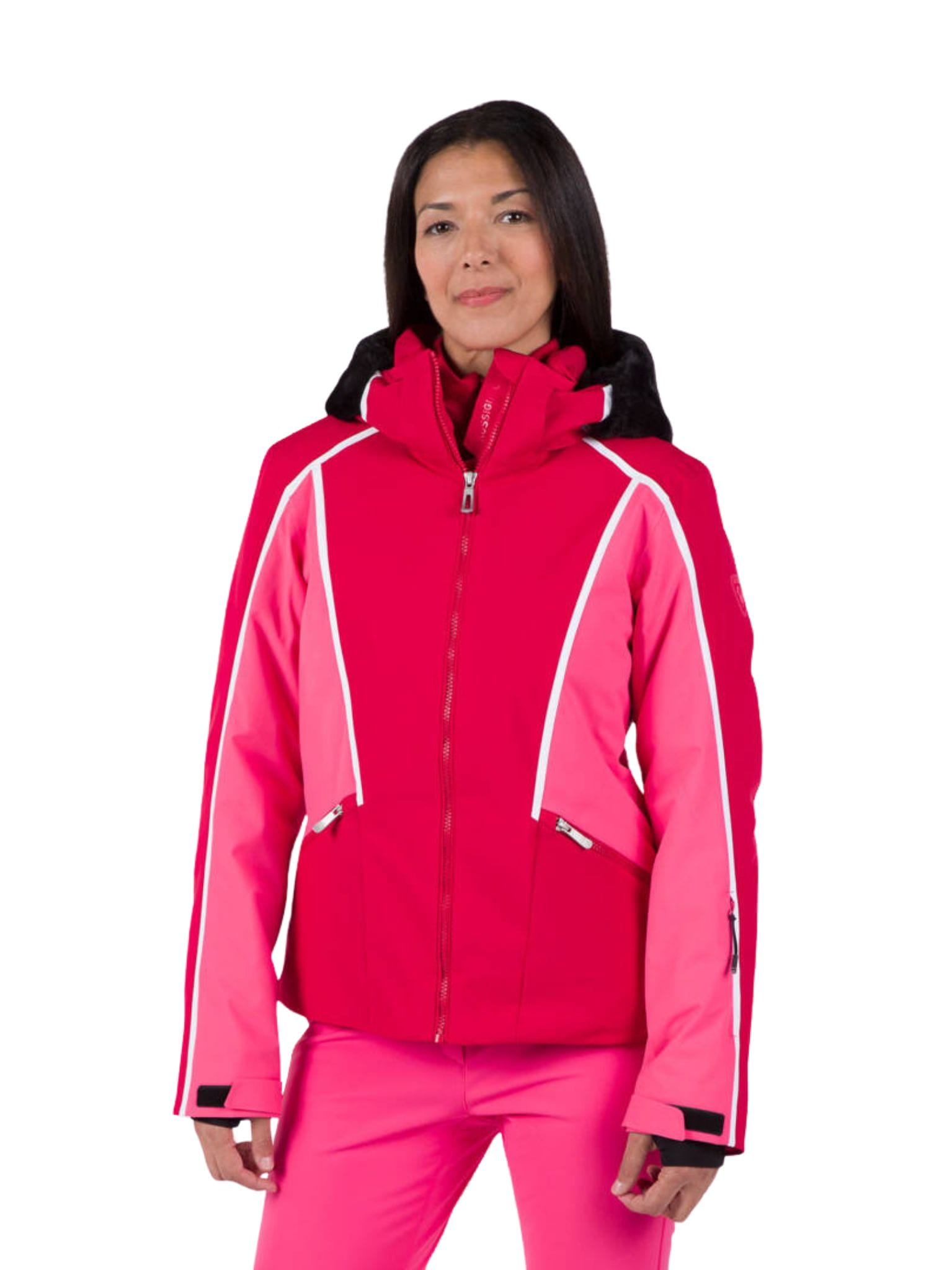 Kurtka Narciarska Rossignol damska W Saluver FUR JKT czerwona