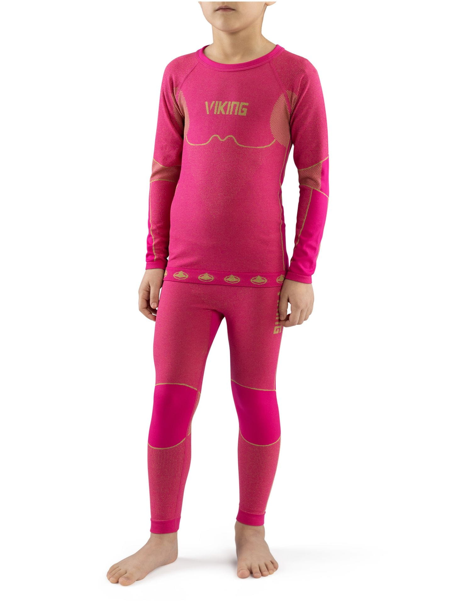 Bielizna Termoaktywna Viking Base Layer Riko Kids Set Różowa