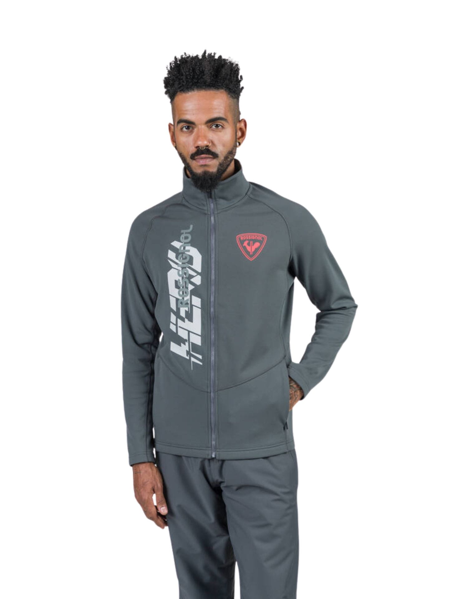 Bluza Rossignol męska New Hero Classique Clim szara