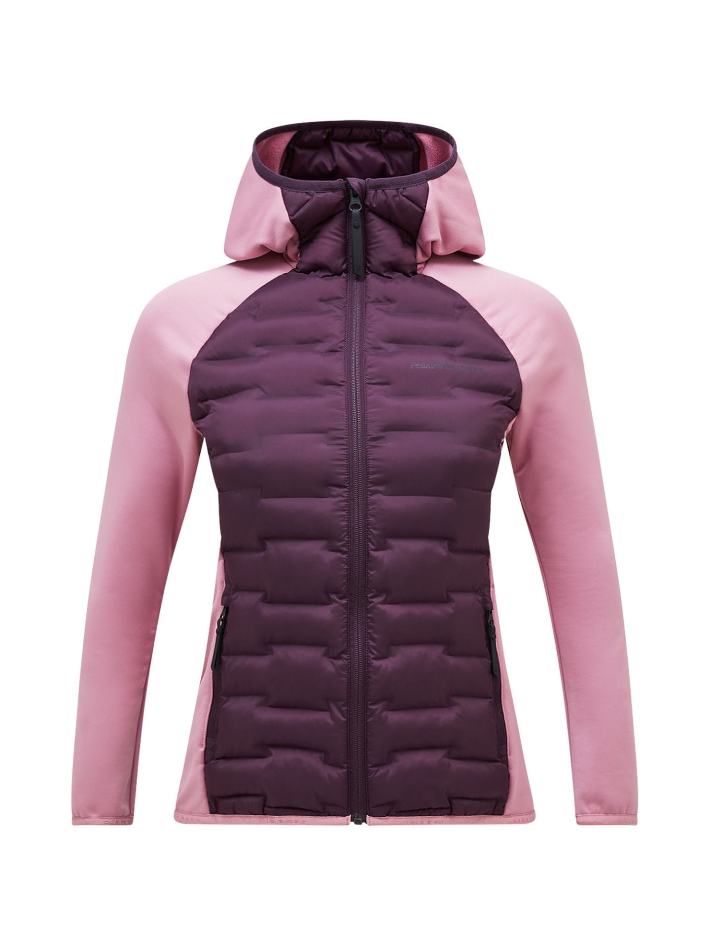 Kurtka Peak Performance damska Argon Hybrid Hood bordowy