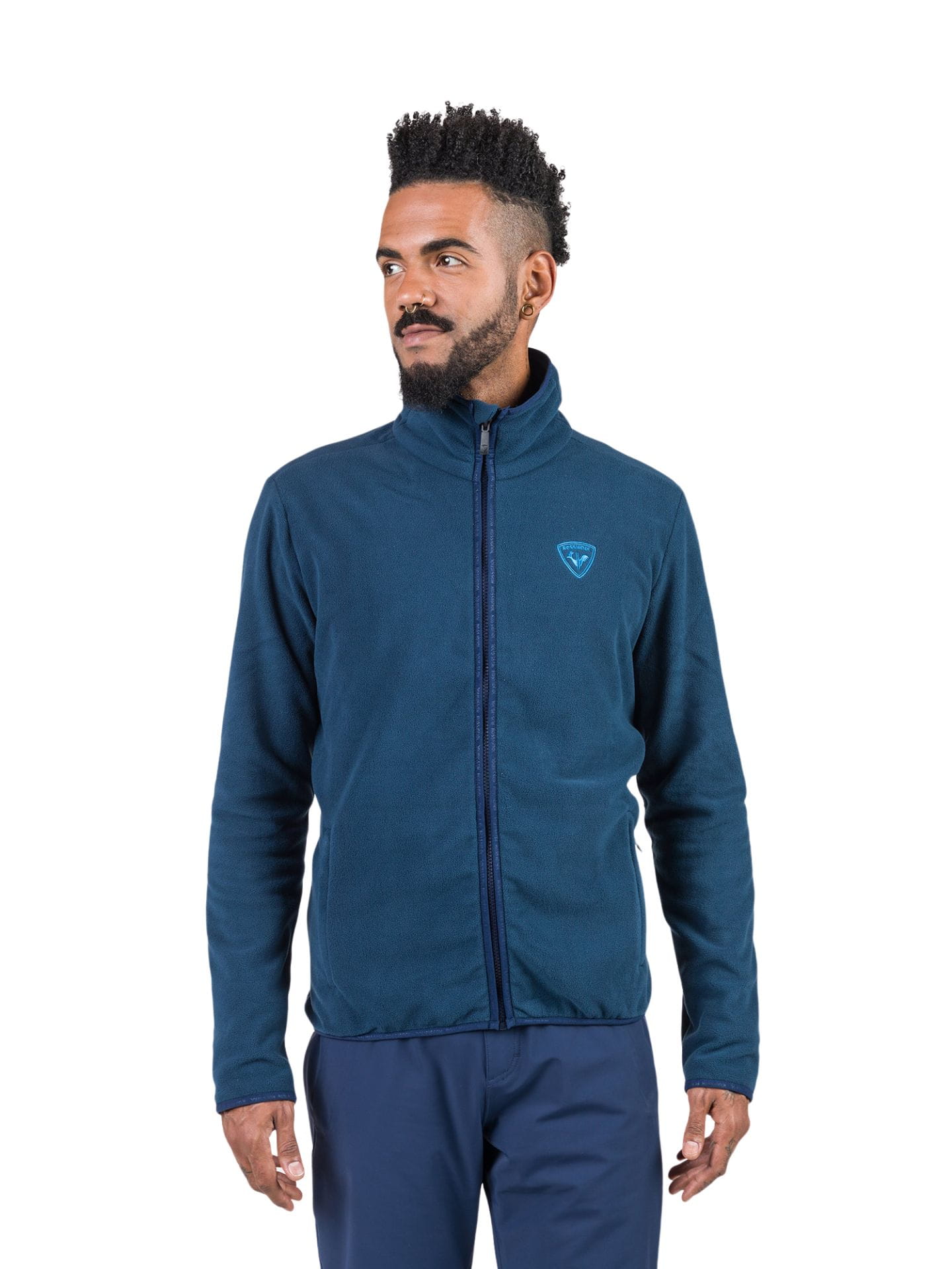 Bluza Rossignol męska Strawpile Fleece FZ granatowa