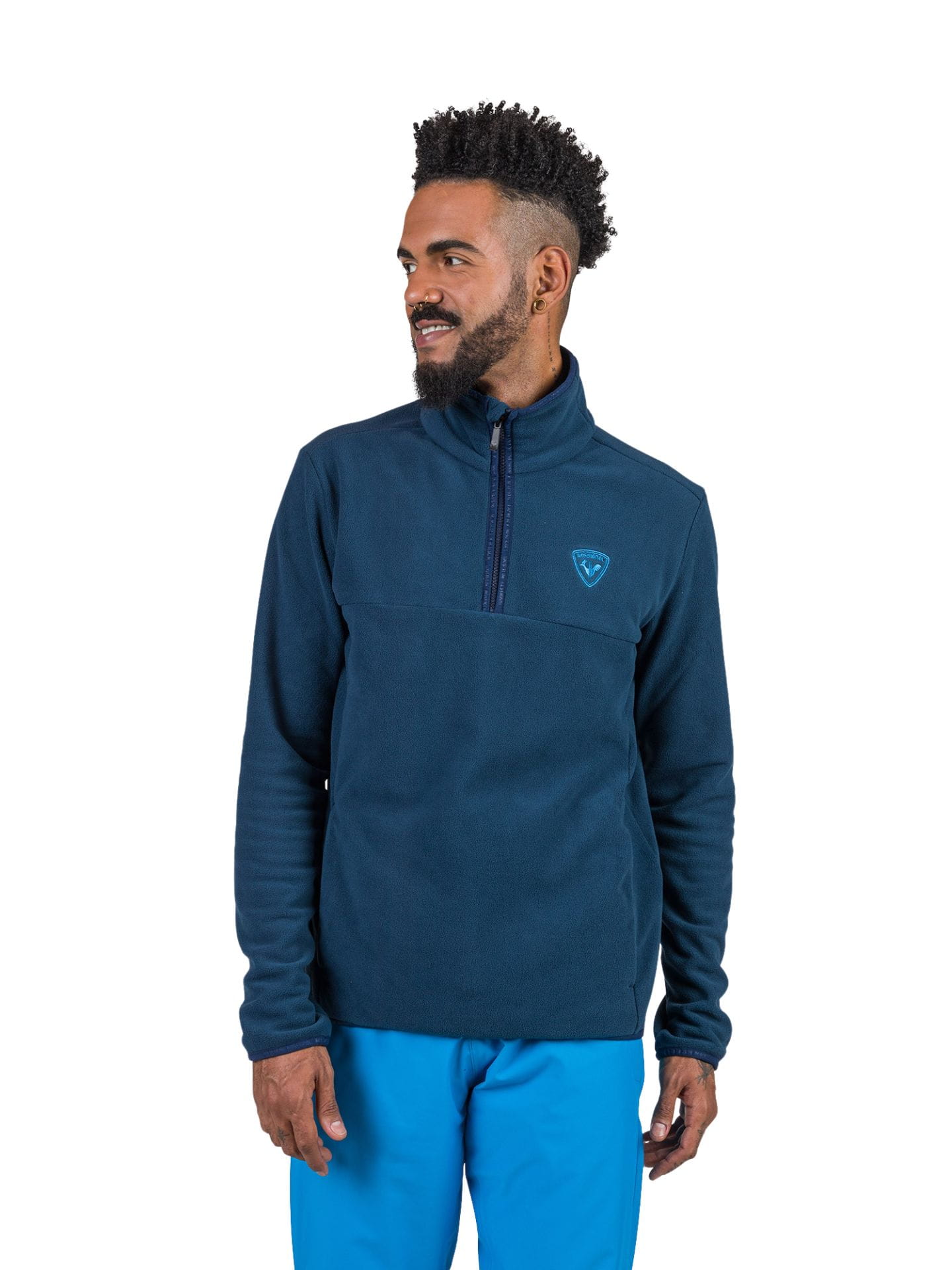 Bluza Rossignol męska Strawpile Fleece HZ granatowa