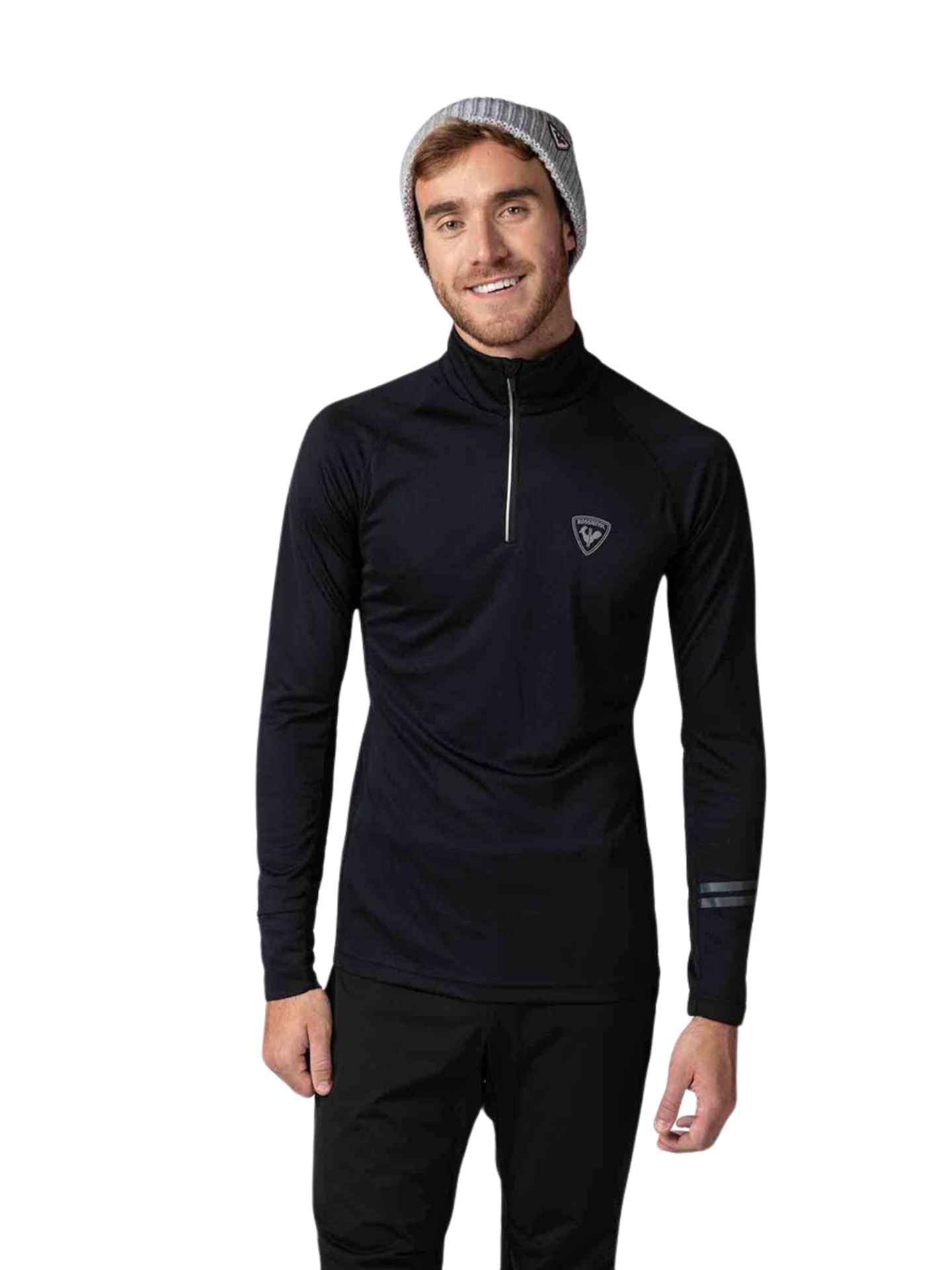 Koszulka Rossignol Poursuite 1/2 Zip męska czarna