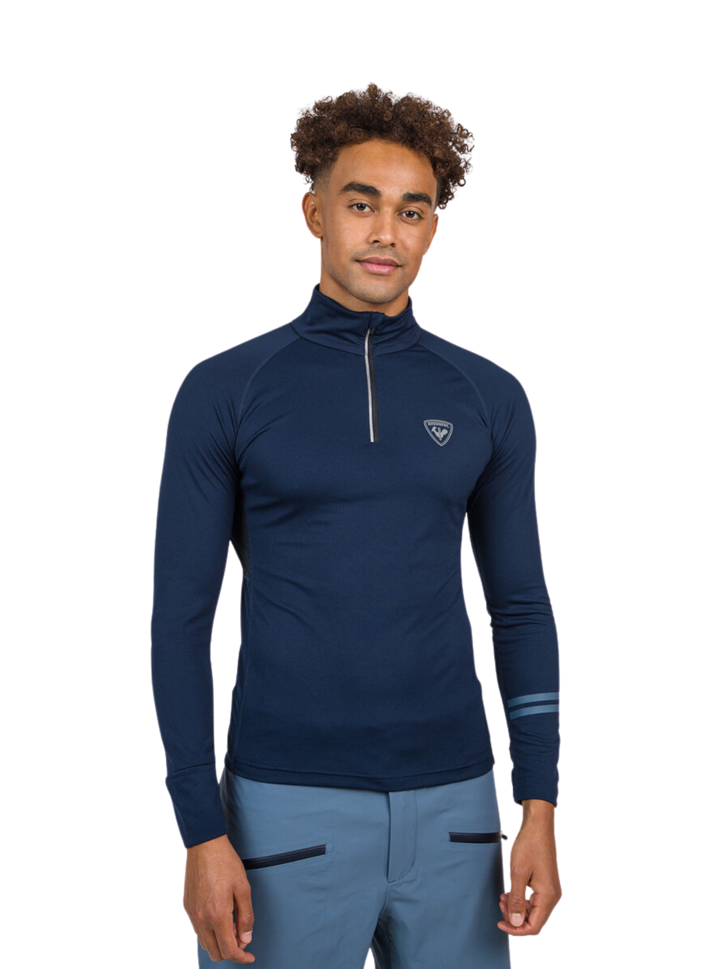 Koszulka Rossignol Poursuite 1/2 Zip męska granatowa
