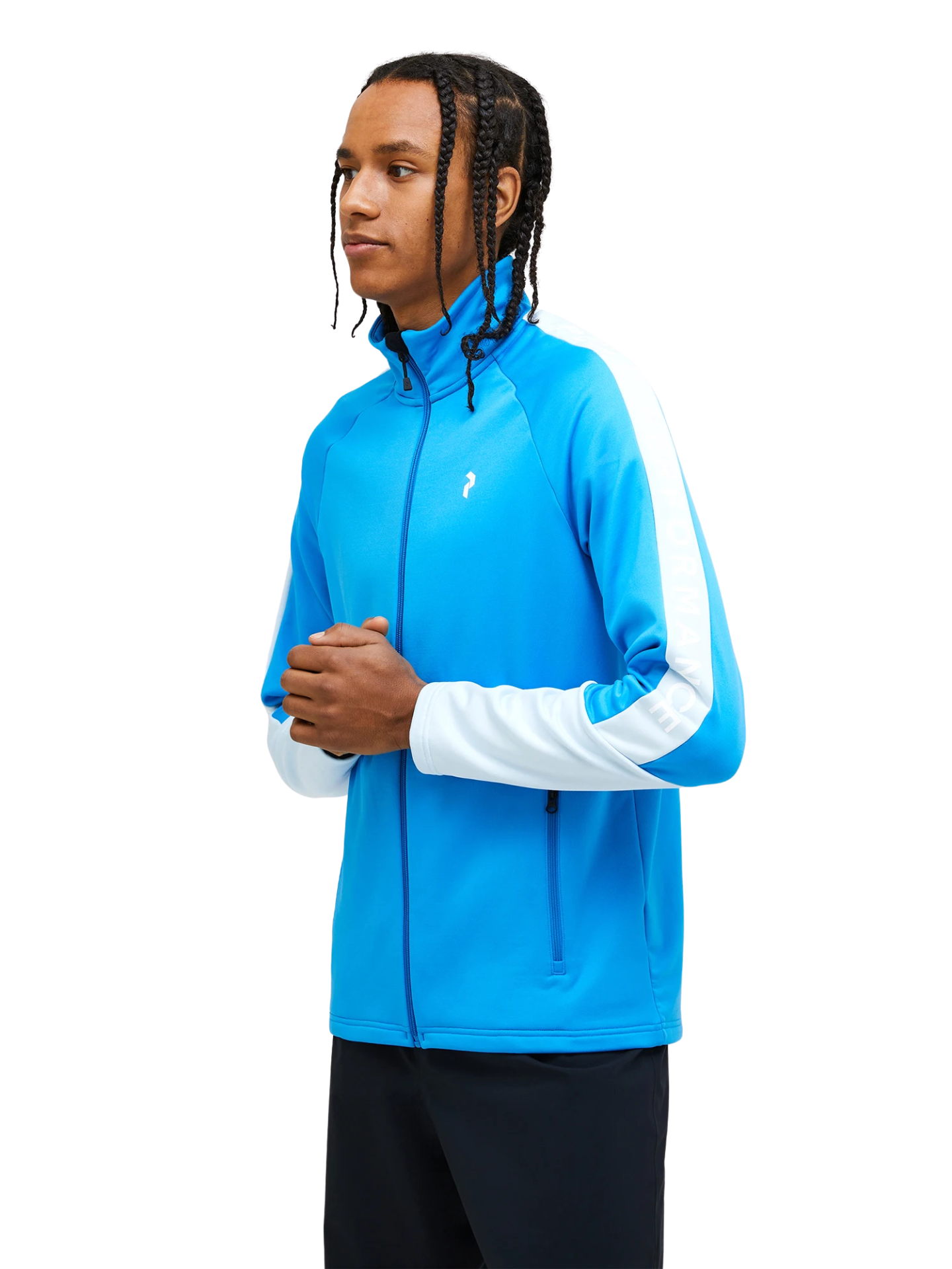 Bluza Peak Performance męska Rider Zip Jacket niebieska