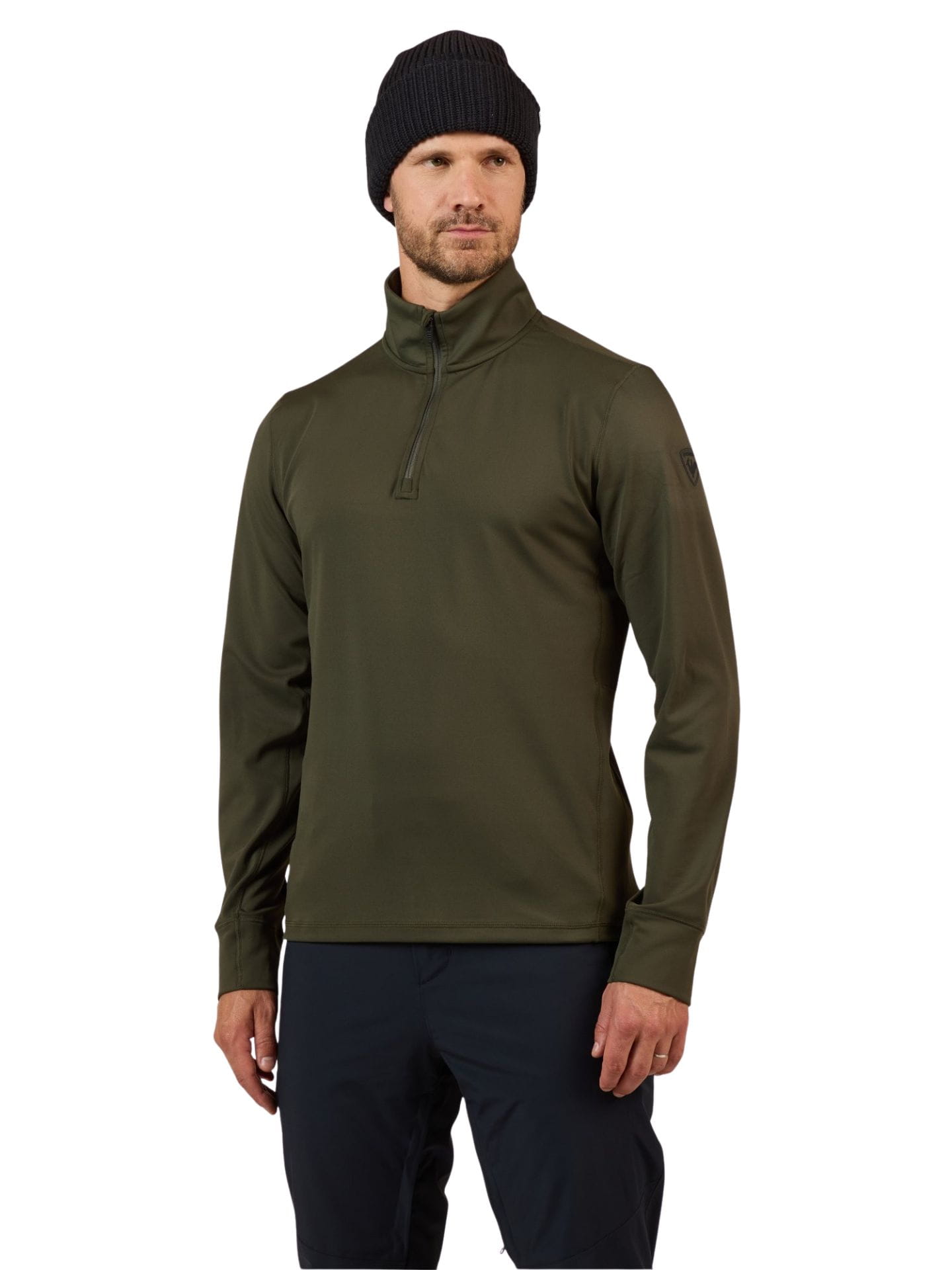 Bluza męska Rossignol Stretch Half-Zip Mid Layer Olive Shadow