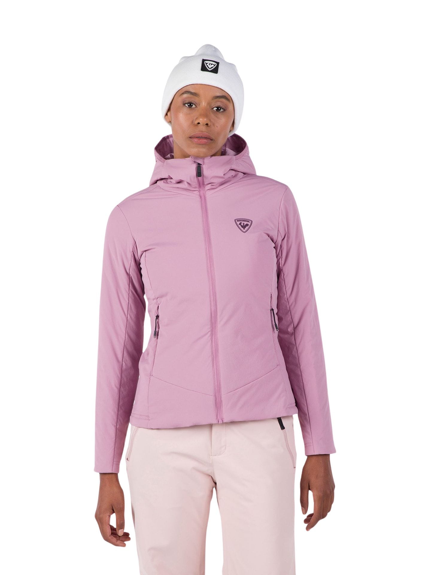 Kurtka narciarska damska Rossignol Opside Hoodie Moonlite Mauve