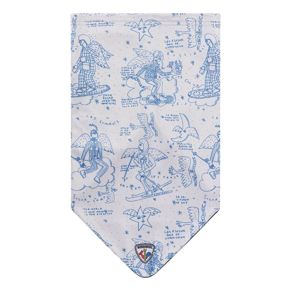 Komin damski Rossignol JCC Necky Black Snow Angel Artic Print