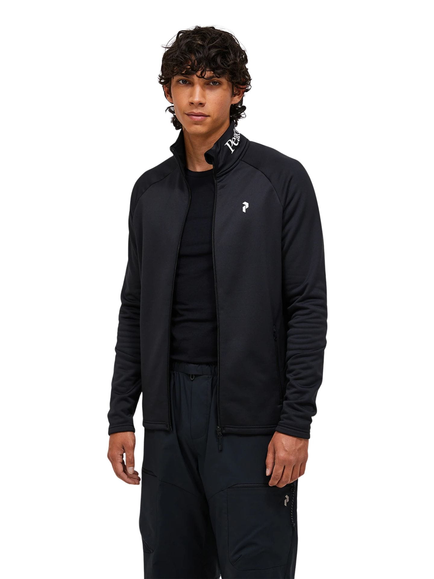 Bluza męska Peak Performance Rider Essentials Midlayer Zip black