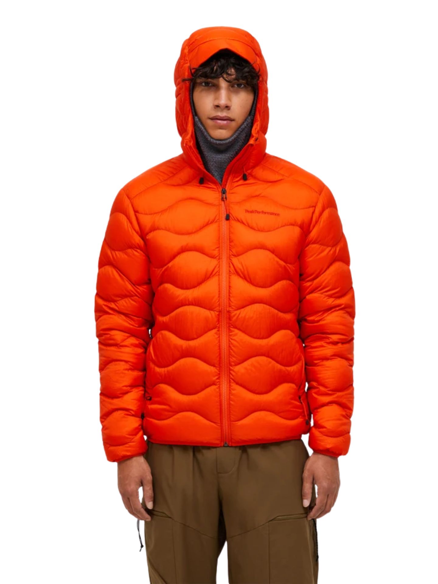 Kurtka Peak Performance męska Helium Down Hood Jacket Solar Burst
