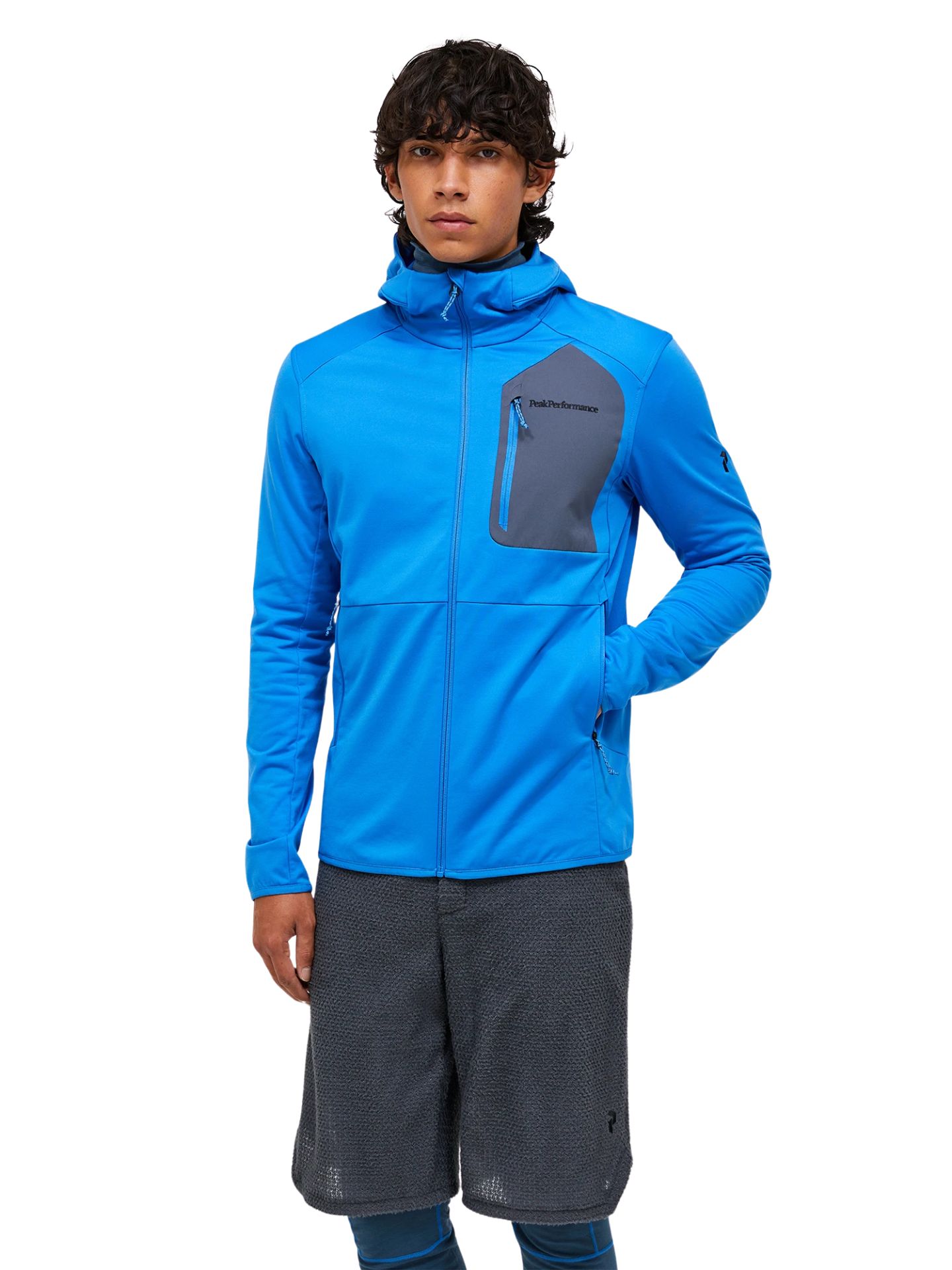 Bluza Peak Performance męska M Utility Light Zip Hood Azure Ascent