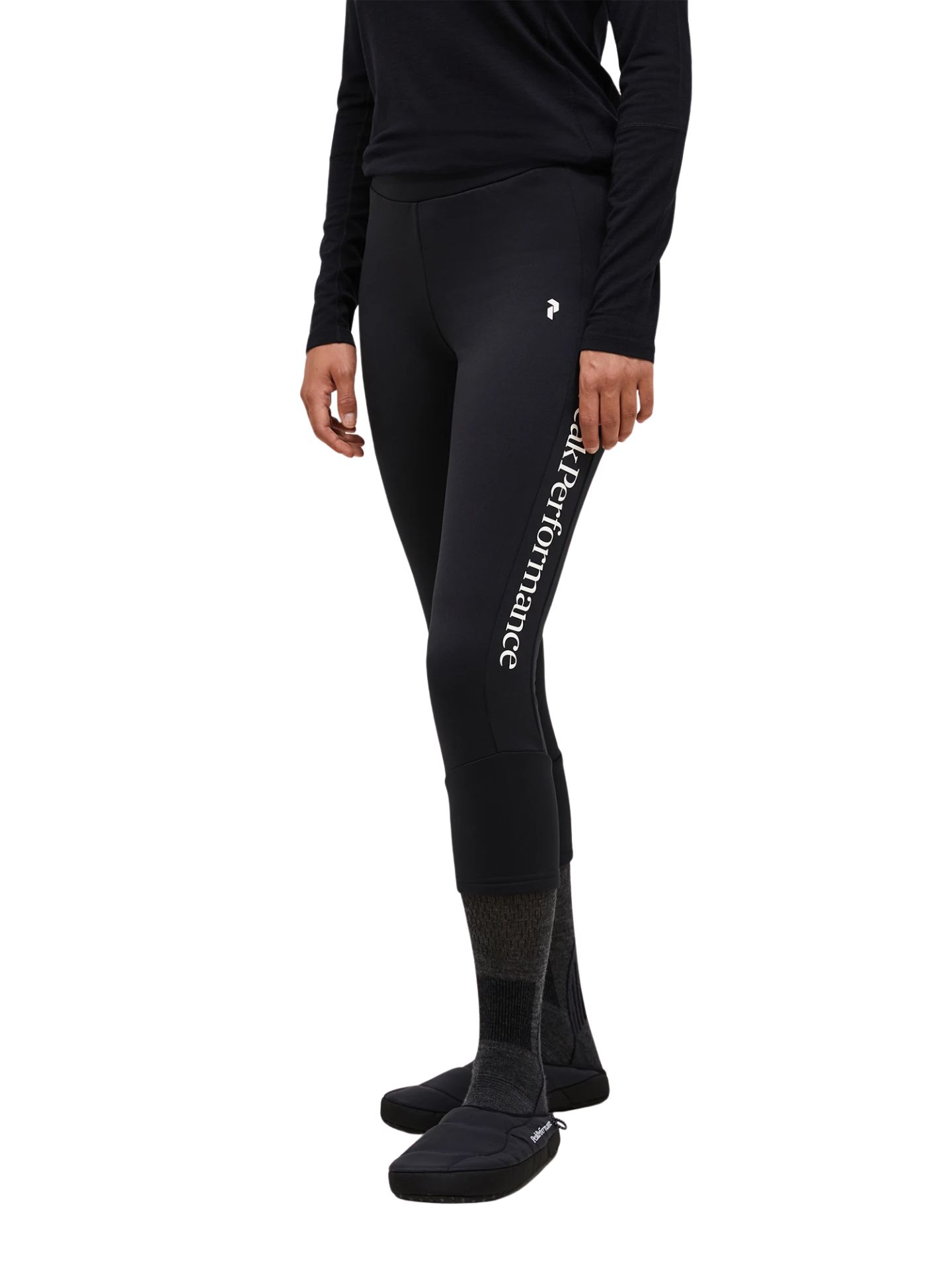 Spodnie damskie Peak Performance Rider Essentials 3/4 Midlayer black