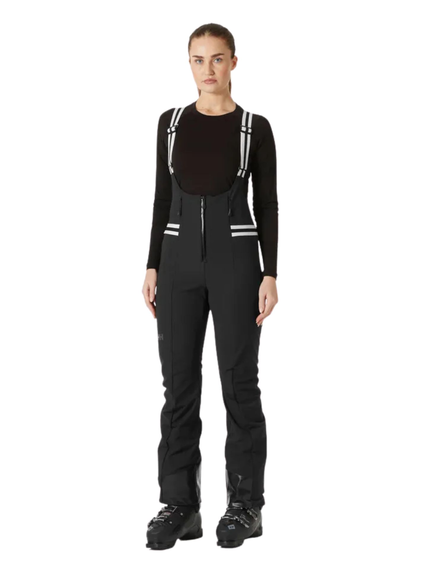 Spodnie narciarskie damskie Helly Hansen Avanti Softshell Bib Black