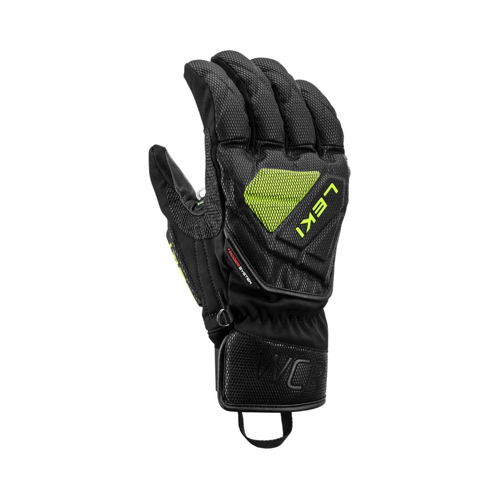 Rękawice narciarskie Leki WCR C-TECH 3D black-ice lemon