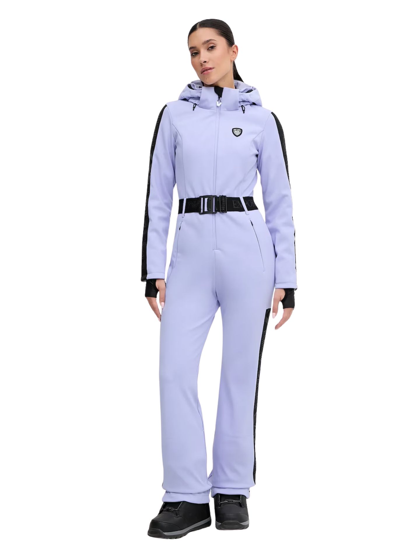 Kombinezon narciarski damski EA7 Emporio Armani Kitzbühel Softshell Jumpsuit Sweet Lavender
