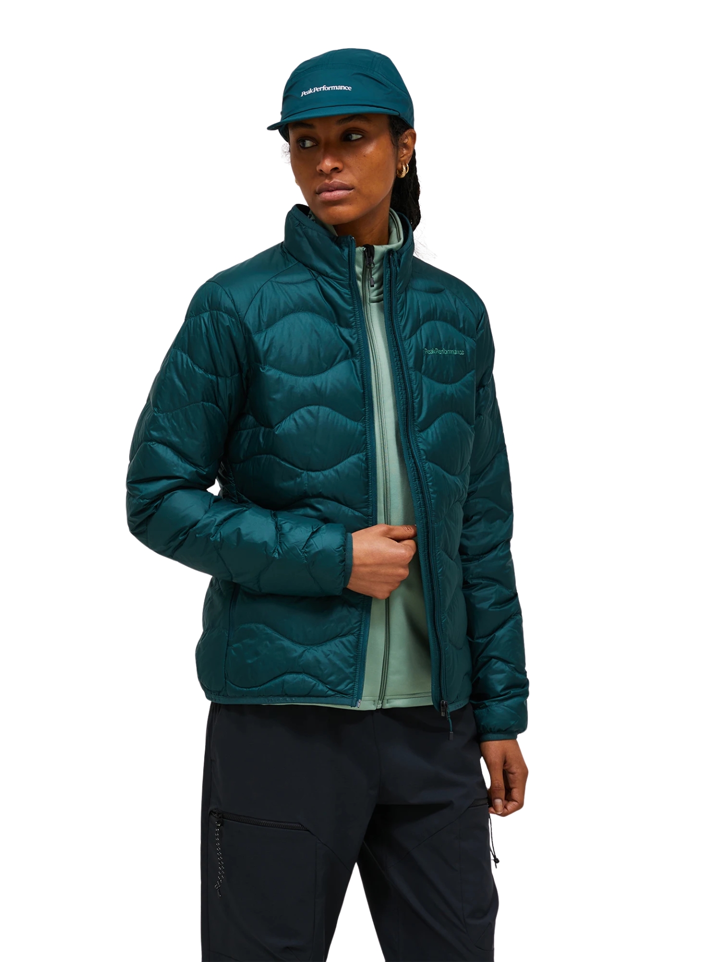 Kurtka Peak Performance damska Helium Down Jacket green