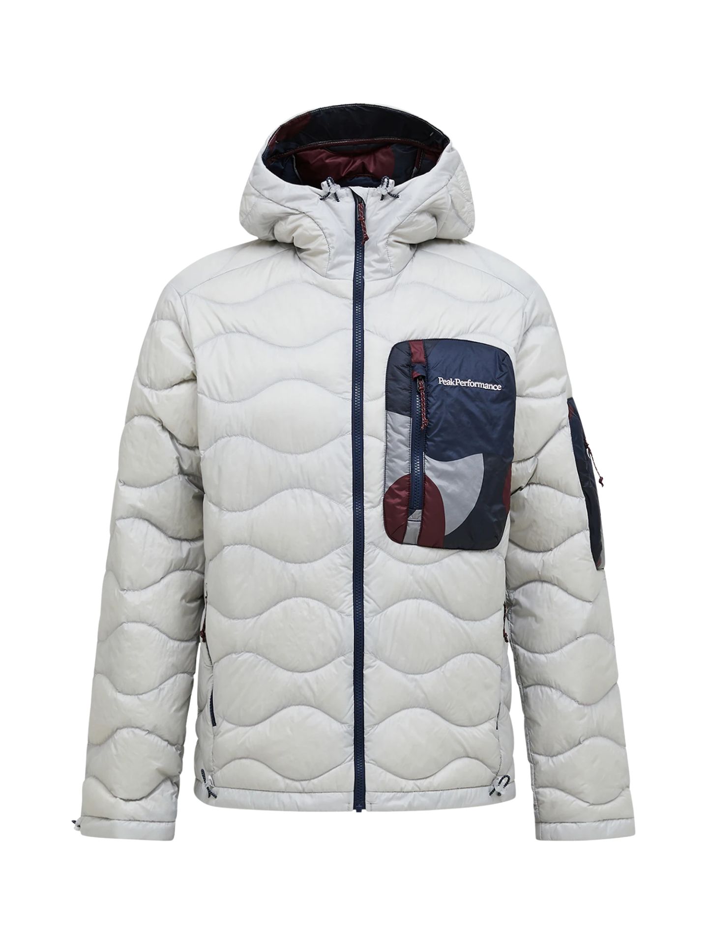Kurtka puchowa męska Peak Performance Helium AOP Utility Down Hood antarctica/333 snowbank