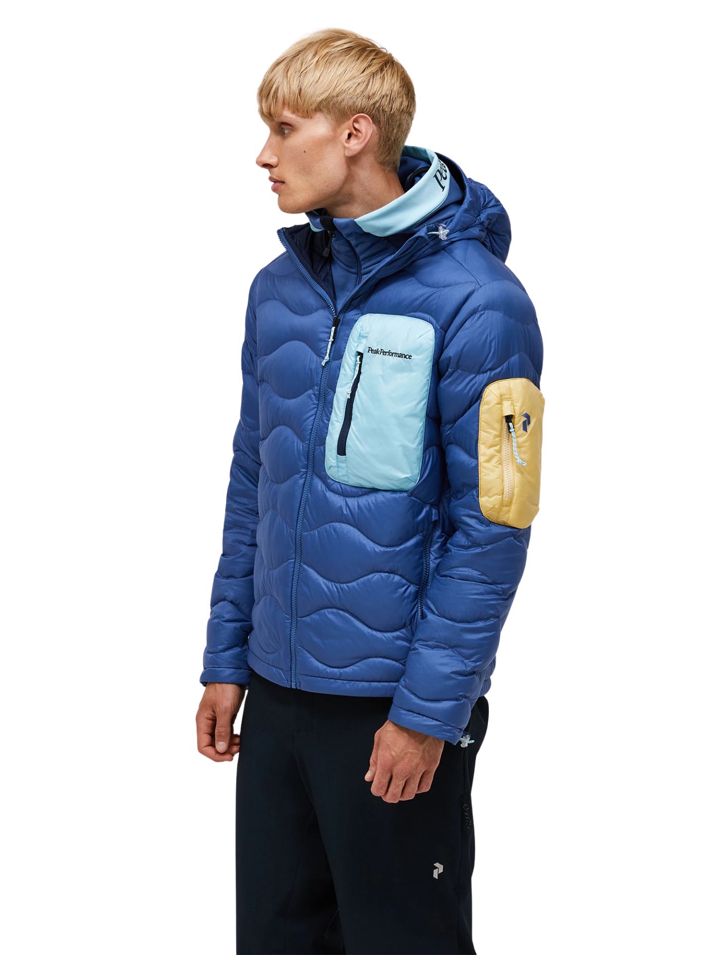 Kurtka puchowa męska Peak Performance Helium Utility Down Hood Jacket summit sky/snowmelt