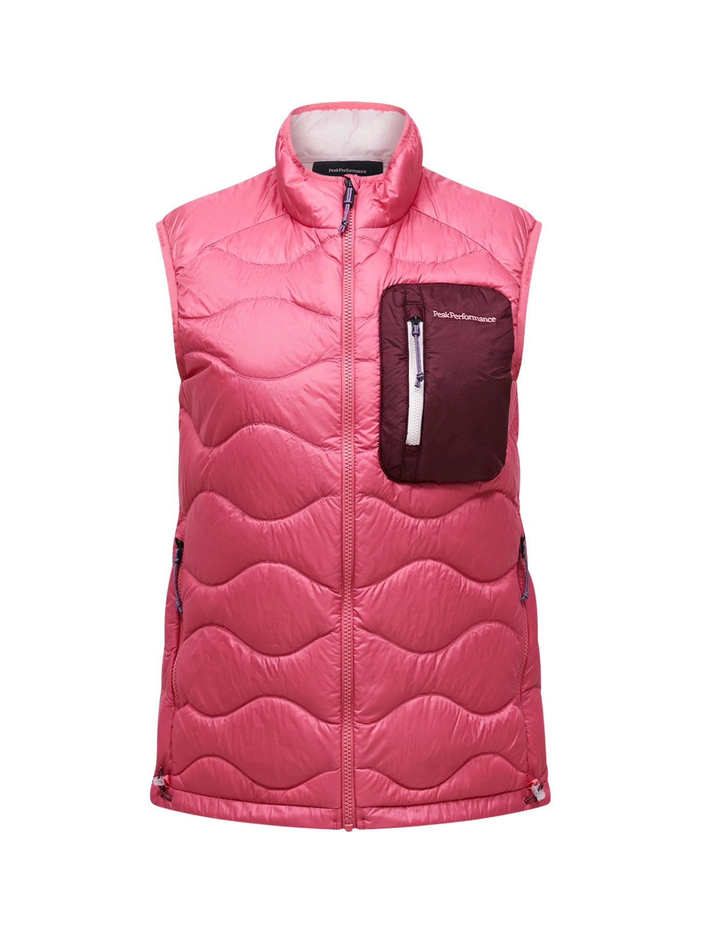 Kamizelka puchowa damska Peak Performance Helium Utility Down Vest mountain blush/porto