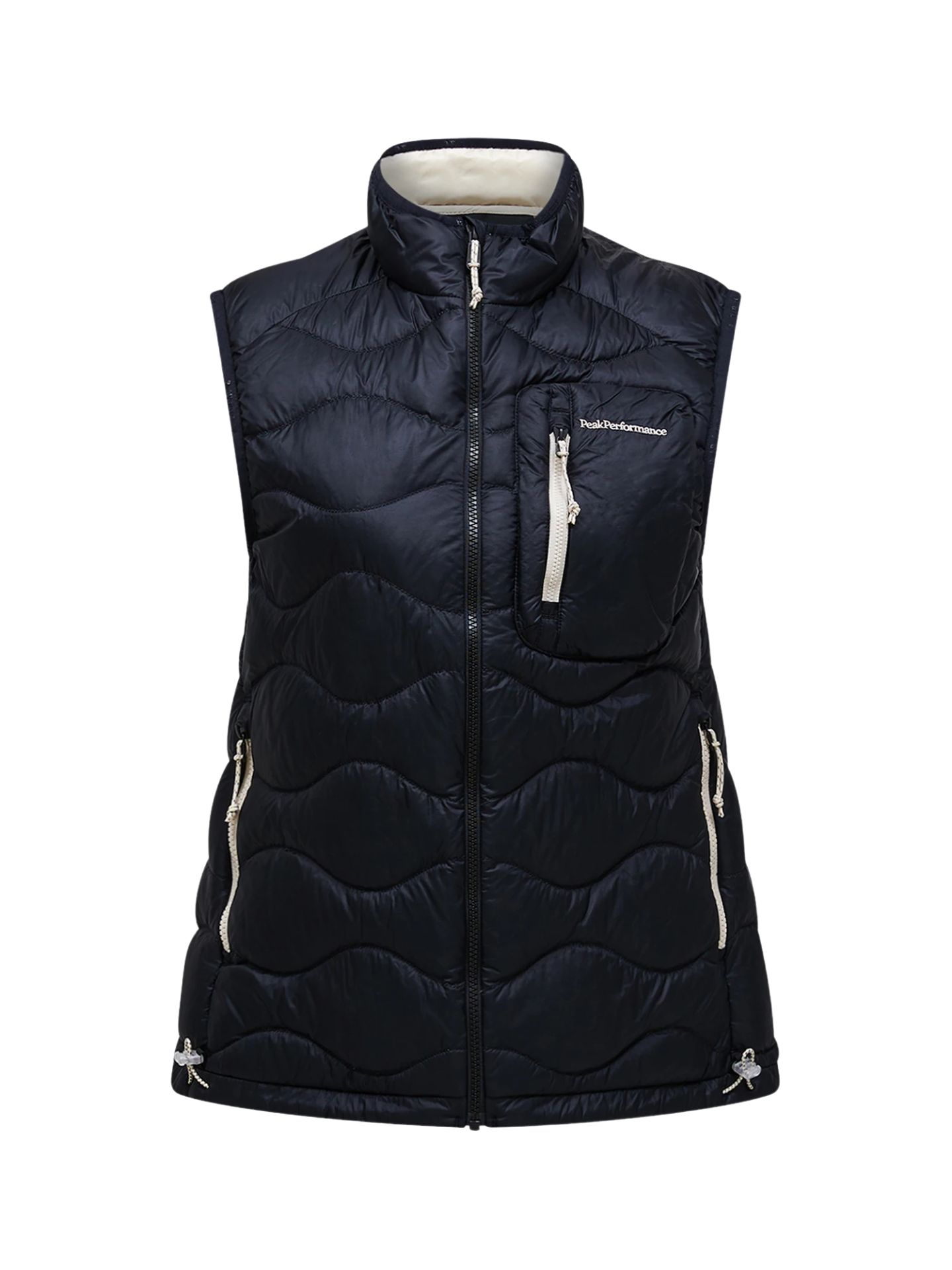 Kamizelka puchowa damska Peak Performance Helium Utility Down Vest black/sand fog
