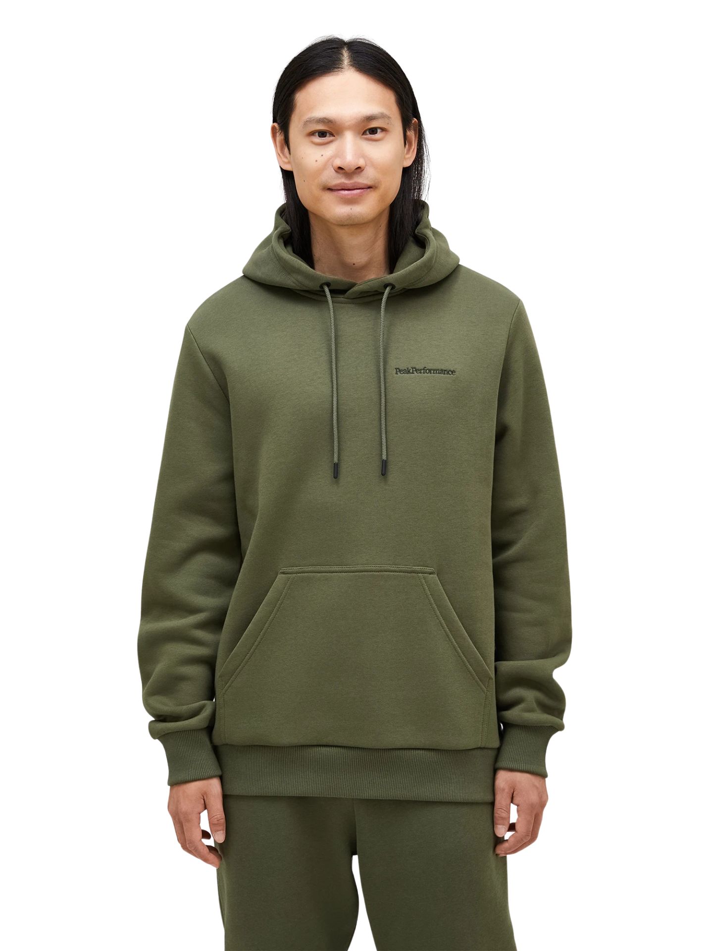 Bluza męska Peak Performance Original Small Logo Hood pine needle