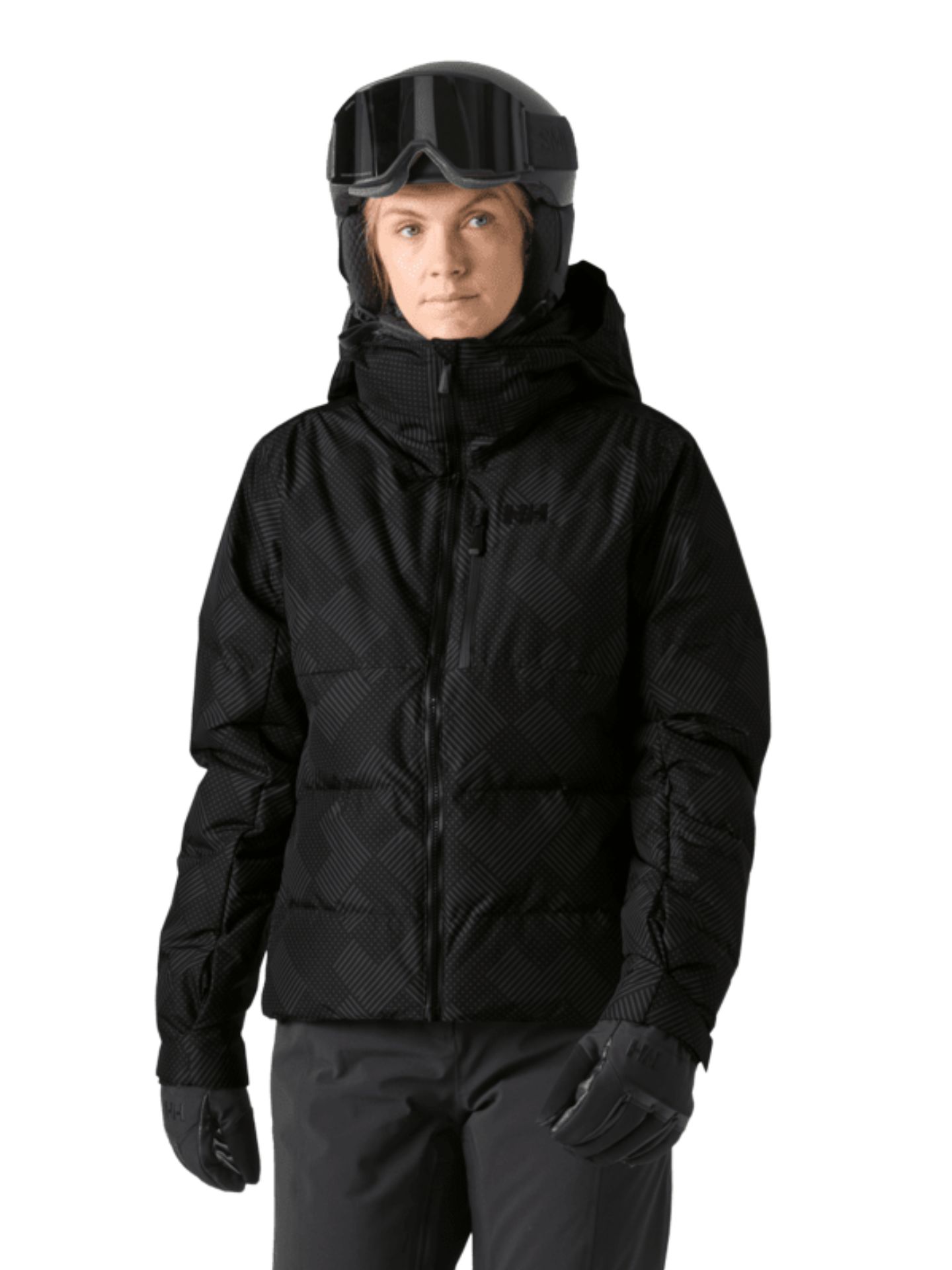 Kurtka narciarska damska Helly Hansen Kvitfjell Race Puffy black plaid