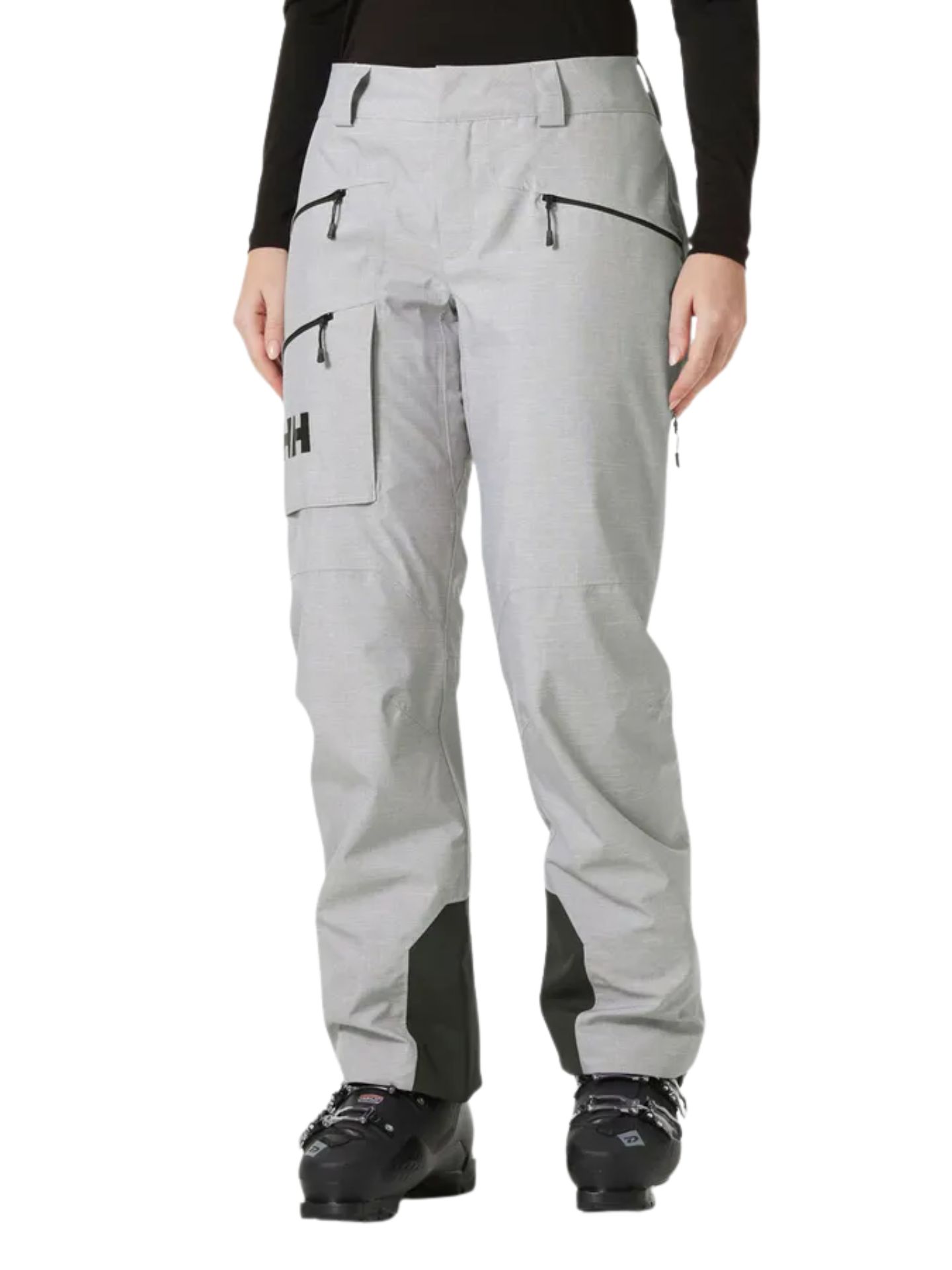 Spodnie narciarskie damskie Helly Hansen Powderqueen grey melange