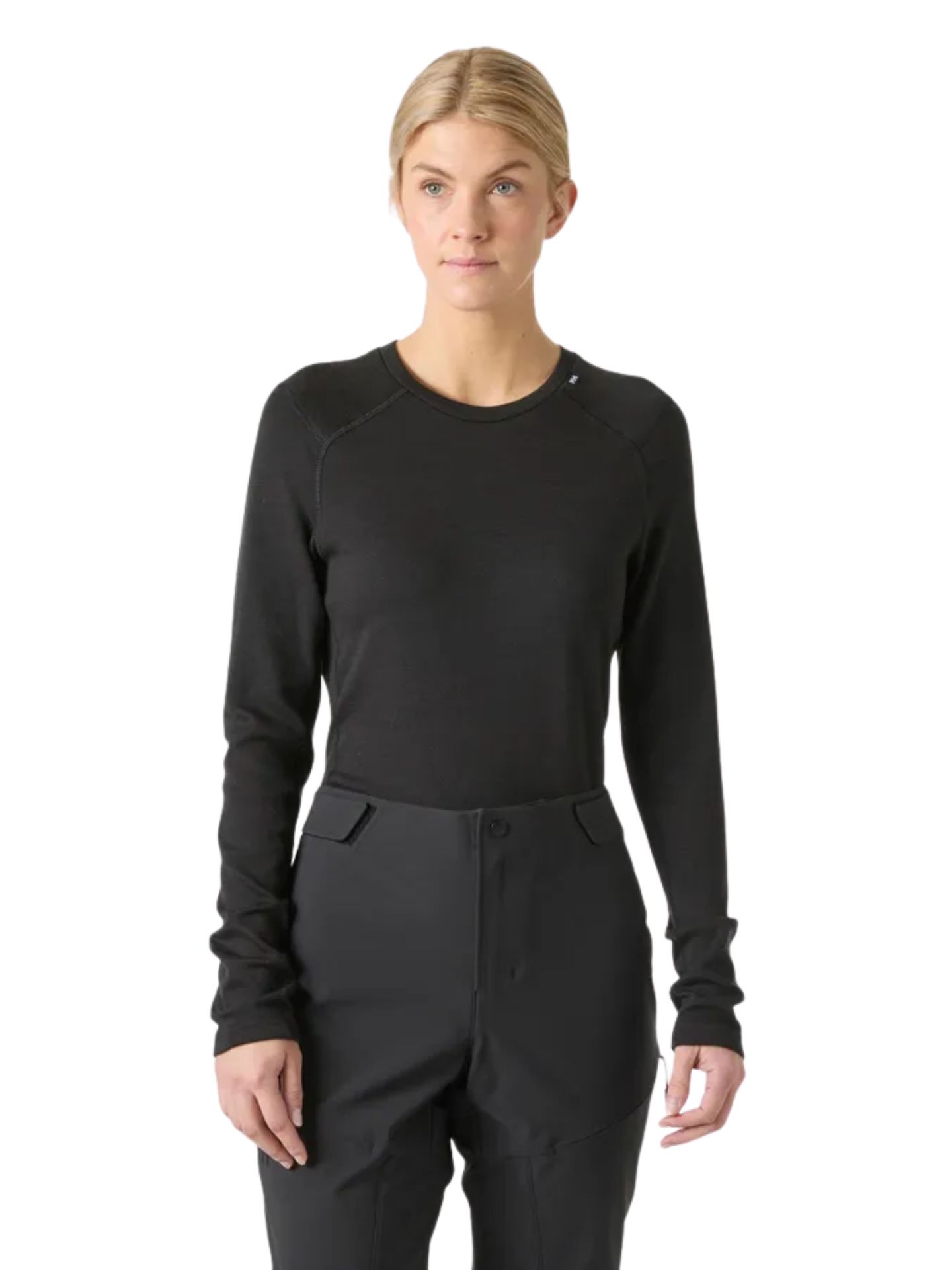 Koszulka termoaktywna damska Helly Hansen Lifa Merino Midweight Crew black